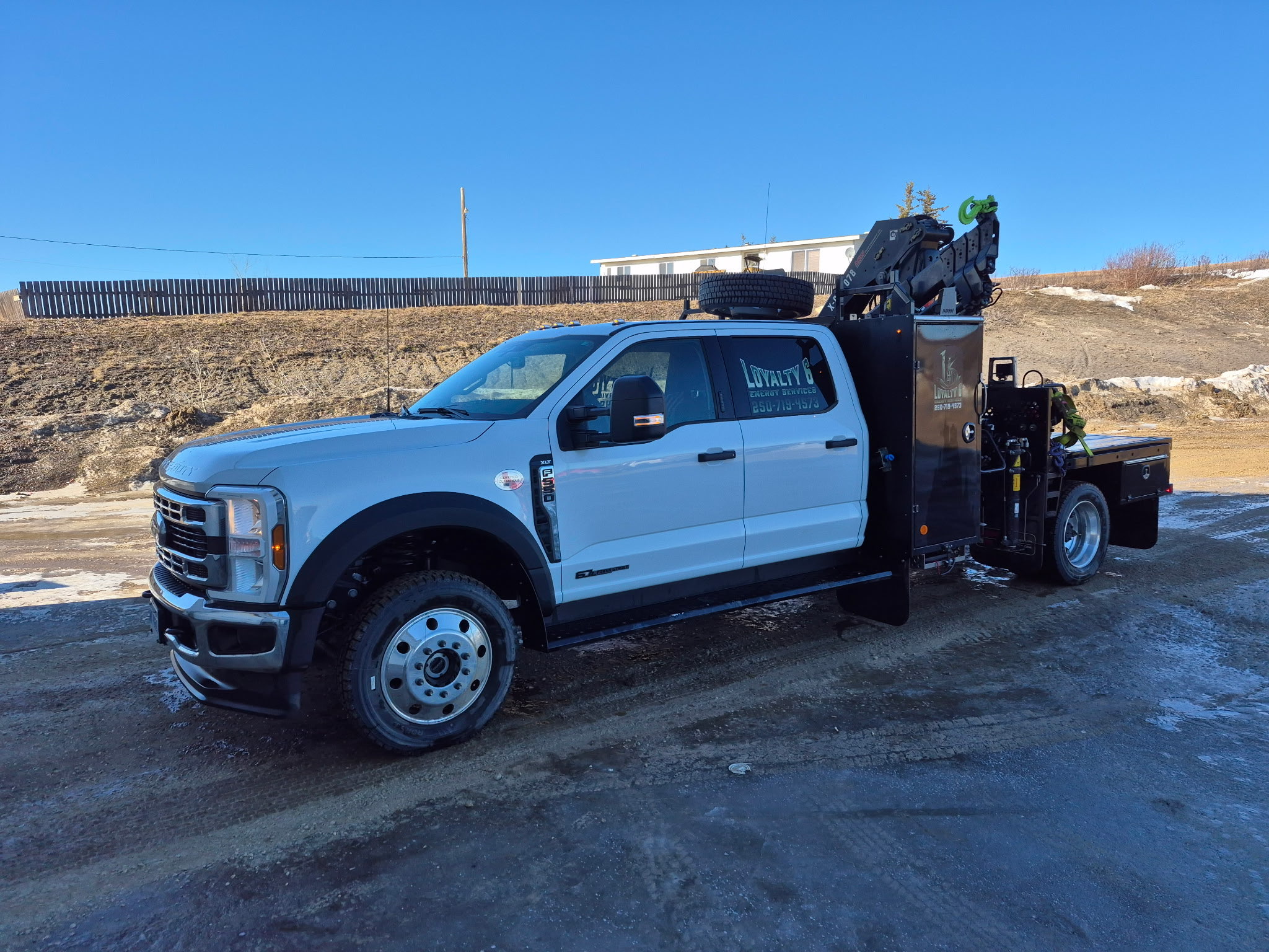 Loyalty6 crew truck on site