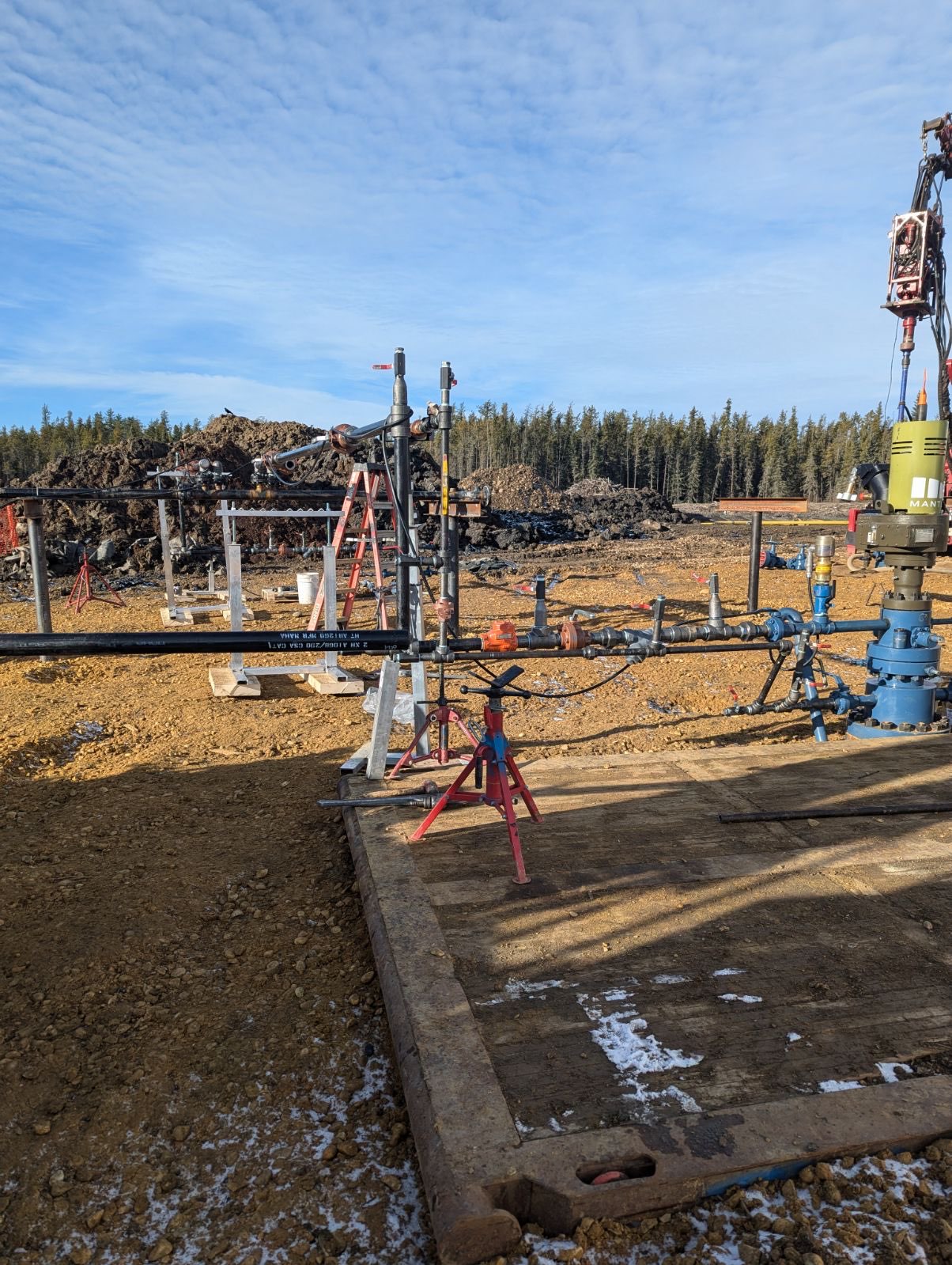 Wellsite pipework construction