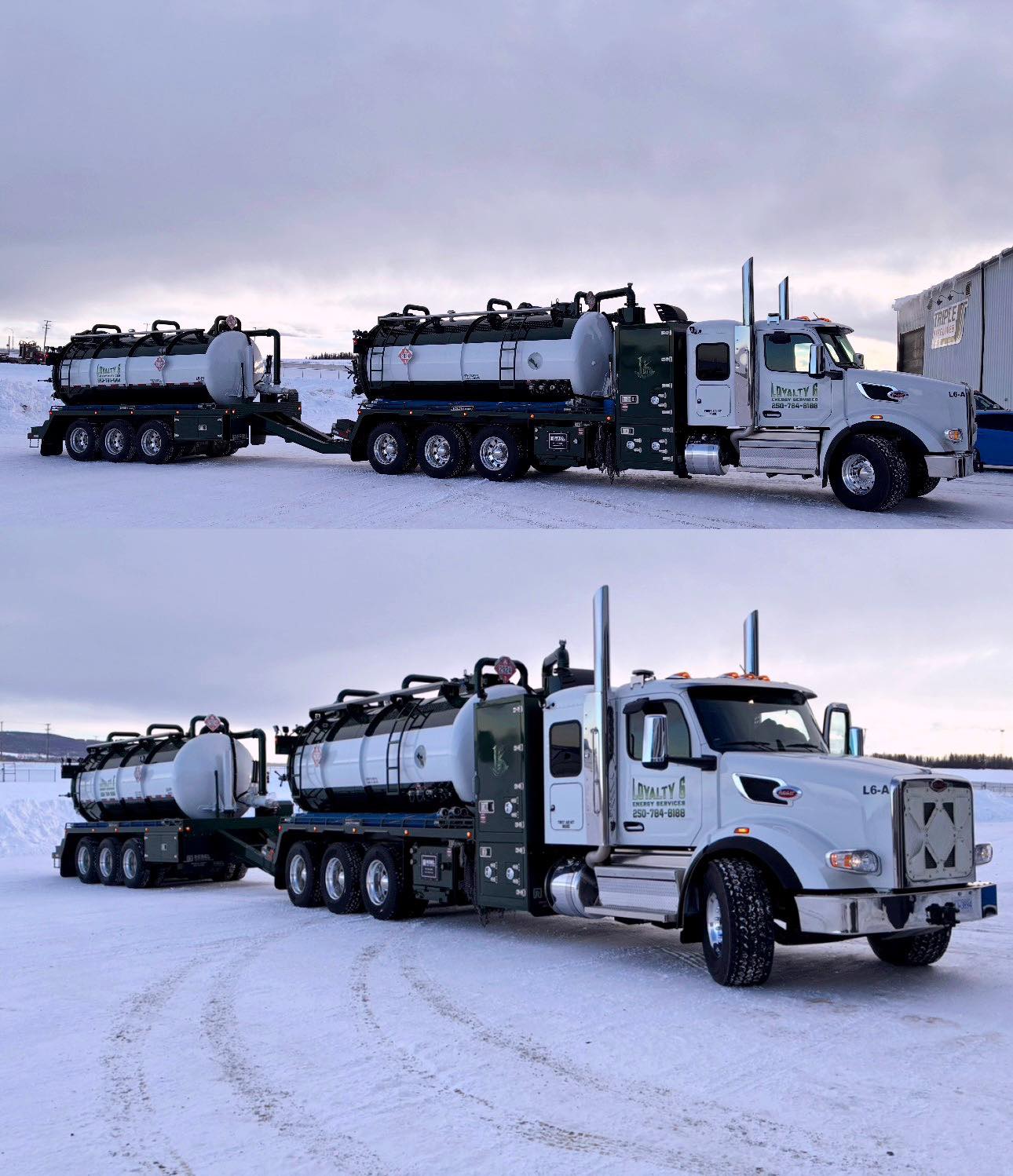 Loyalty6 vacuum truck on site